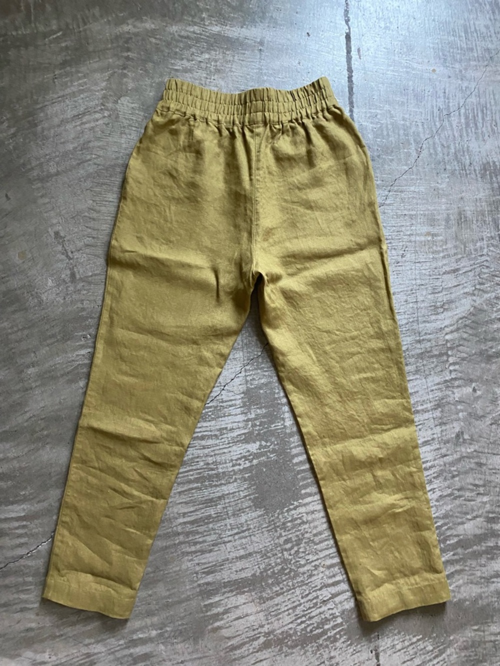 notPERFECTLINEN Athens-2 Linen Pants S/M Olive